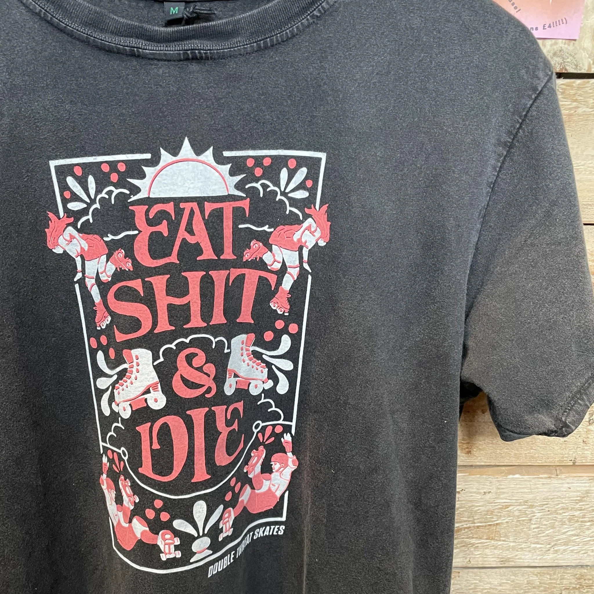 EAT SHIT AND DIE Unisex T-Shirt - Image 4